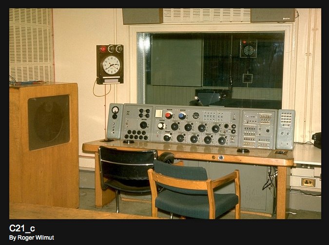 Photos of the BBC provided with permission from BBC engineer Roger Wilmut to the Museum of Magntic Sound Recording